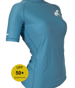 Watrflag Rashguard Murcia Damen Blau – UV-schützendes Surfshirt mit normaler Passform