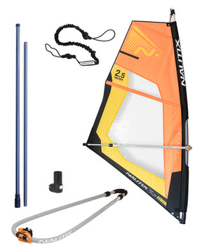 Watrflag Jibe WindSUP Board 10'6'' Set - 320 cm - Opblaasbaar Stand Up Paddle Board inclusief 2.5 m2 zeilset voor windsurfing