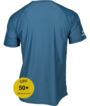 Watrflag Rashguard Cadiz Men Blue - UV beschermend surf shirt regular fit