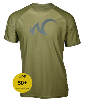 Watrflag Rashguard Cadiz Men Green - UV beschermend surf shirt regular fit