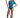Murcia Regular Fit UPF 50+ Blue Women Rashguard