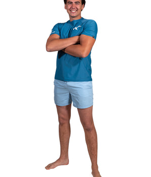 Watrflag Rashguard Cadiz Men Blue - UV protective surf shirt regular fit