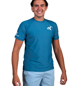 Watrflag Rashguard Cadiz Men Blue - UV-schützendes Surfshirt mit normaler Passform