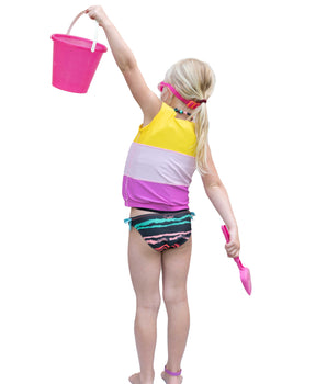 Watrflag Badeanzug Cannes Kids mehrfarbige Schwimmweste / Schwimmweste für Kinder