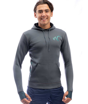 Watrflag Neoprene Hoodie Macumba Men Gray - 1.5 mm neoprene hoodie for all-round water sports