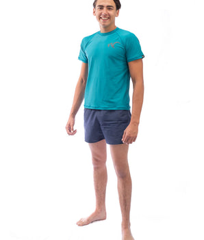 Watrflag Rashguard Cadiz Men Petrol - UV-schützendes Surfshirt mit normaler Passform