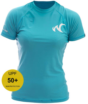 Watrflag Rashguard Murcia Women Turquoise - UV protective surf shirt regular fit