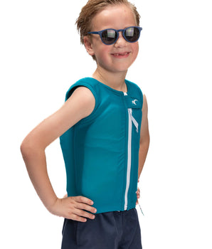 Watrflag swim suit Corsica Kids Petrol - life jacket / floating vest for children