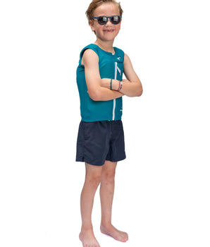 Watrflag swim suit Corsica Kids Petrol - life jacket / floating vest for children