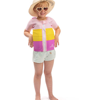 Watrflag swim suit Monaco Kids multicolour life jacket / floating vest for children with short sleeves