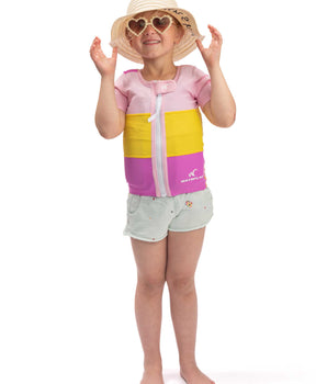 Watrflag swim suit Monaco Kids multicolour- zwemvest / drijfvest voor kinderen met korte mouw